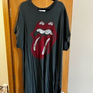 Daydreamer by Free People Rolling Stones Shirt Dress